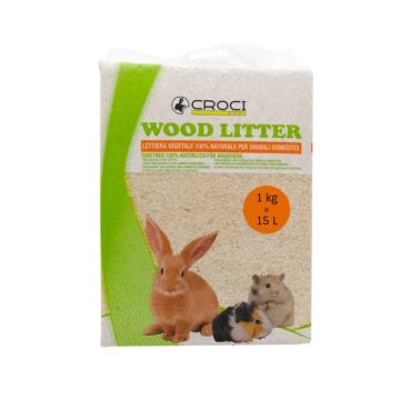 Asternut igienic pentru rozatoare, Croci, Wood Litter, 1 kg, R4AS0000