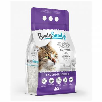 Benty Sandy, Asternut igienic pentru pisici, aroma de lavanda, 10l