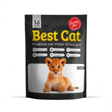 Best Cat Silicat Classic- Asternut igienic pisici, fara aroma, 3.6l