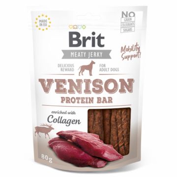 Brit Dog Jerky Venison Protein Bar 80 g