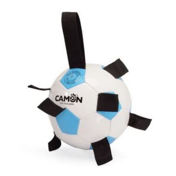 CAMON Jucărie pentru câini Minge fotbal, imitaţie de piele, 21cm