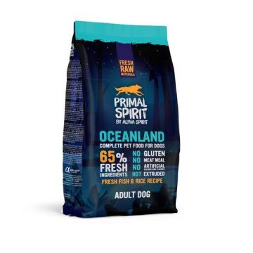 Hrană uscată Premium pentru câine Primal Spirit, Oceanland, cu pește proaspăt,1 kg