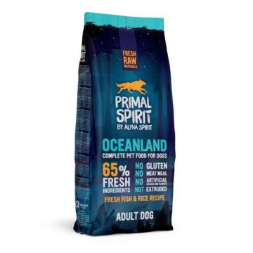 Hrană uscată Premium pentru câine Primal Spirit, Oceanland, cu pește proaspăt, 12 kg