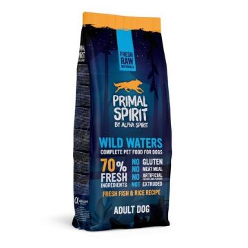 Hrană uscată Premium pentru câine Primal Spirit, Wild Waters, cu pește și pui, 12 kg