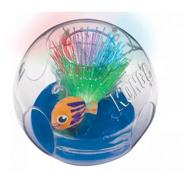 KONG Jucărie pentru pisici, Minge luminoasă, Bat-A-Bout, 15cm