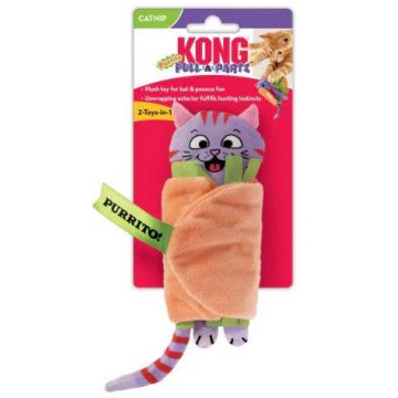 KONG Jucărie pentru pisici Pull-A-Partz Purrito