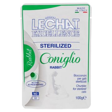 Plicuri pt pisici sterilizate Lechat cu iepure 100 g