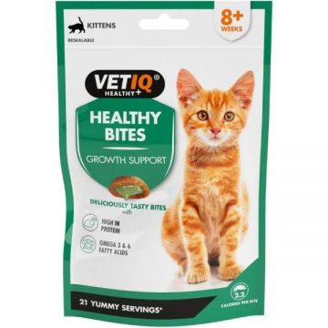 Recompensa pentru pisici Vetiq Snack Kitten Growth Support, 65 g