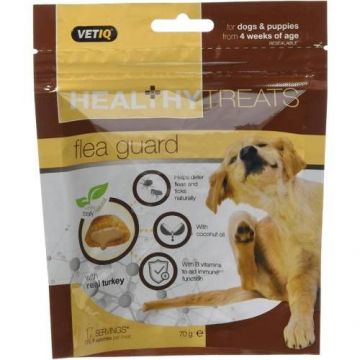 Recompense pentru caini Vetiq Snack Flea Guard, 70 g