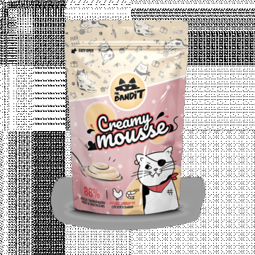 Recompense pentru pisici Mr. Bandit CAT Creamy Mousse, piept de pui si creveti, 60 g