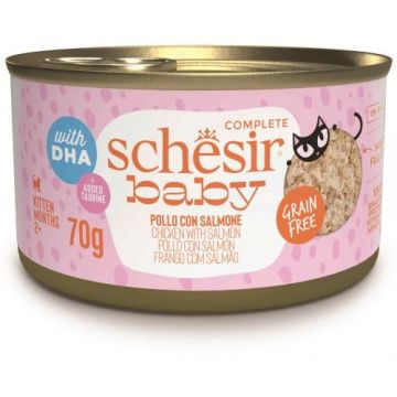 Schesir Baby Cat Pui si Somon, 70 g