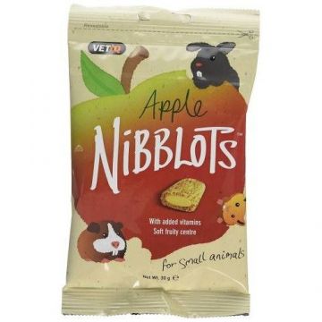 Snack pentru rozatoare cu mere Vetiq Nibblots, 30 g