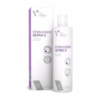 Stimuderm Ultra, Sampon pentru Caini cu Blana Lunga, 250 ml