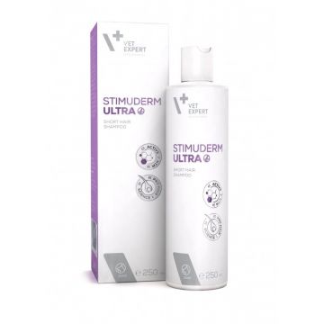 Stimuderm Ultra, Sampon pentru Caini cu Blana Scurta, 250 ml