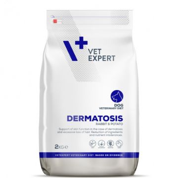 4T Dermatosis Dog cu Iepure si Cartofi 2 kg, VetExpert