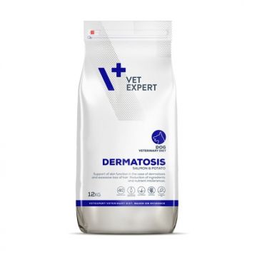 4T Dermatosis Dog Somon si Cartofi 12 Kg, VetExpert