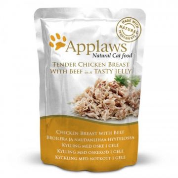 Applaws Cat Plic cu Piept de Pui si Vita in Aspic 70 g