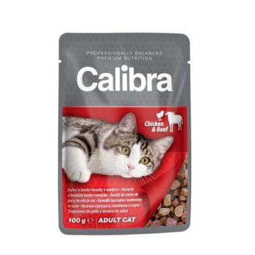 Calibra Cat Pui si Vita in sos 100 g