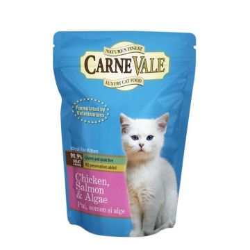 Carnevale Cat Kitten Plic Pui Somon Alge 85 g