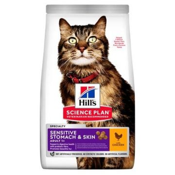 Hills SP Feline Adult Skin and Stomach 1.5 kg, Hill s Science Plan