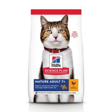 Hills SP Feline Mature Adult 7+ Cu Pui 3 kg, Hill s Science Plan