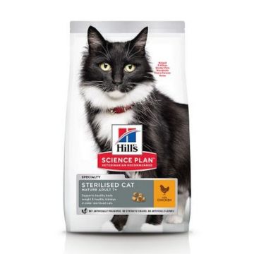 Hills SP Feline Mature Sterilised Cat cu Pui 1.5 kg, Hill s Science Plan