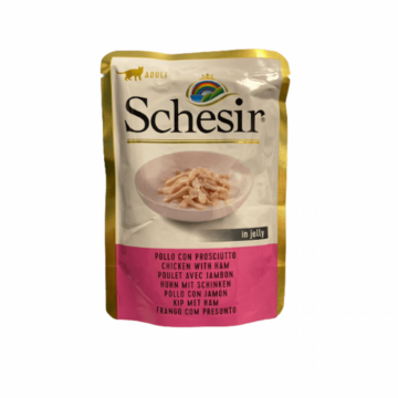 Schesir Cat Plic cu Pui si sunca 85 g