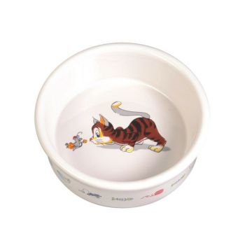 Trixie Castron Ceramic Pisica 0.2 l 11 cm Alb 4007