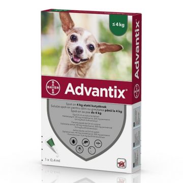 Advantix 40 Caini sub 4 kg, Bayer