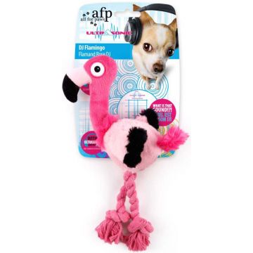 ALL FOR PAWS Ultrasonic Jucărie pentru câini DJ Flamingo Ultrasonic S, 27x22x9cm