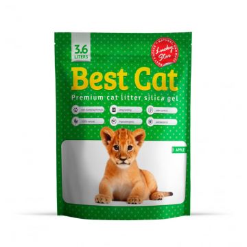 Best Cat Silicat - Asternut igienic pisici, mar verde 3.6l