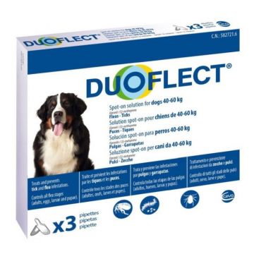 Duoflect Dog peste 40 kg - 1 Pipeta