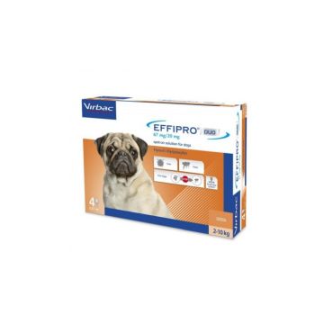 Effipro Duo Caini 2-10 kg - 1 pipeta, Virbac