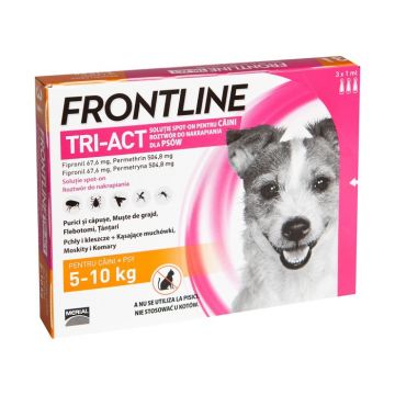 Frontline Tri-Act Dog S (5-10 kg) - 1 Pipeta