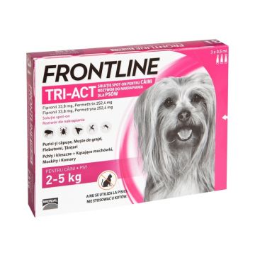 Frontline Tri-Act Dog XS (2-5 kg) - 1 Pipeta