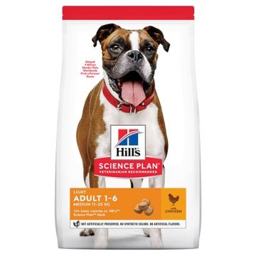 Hills SP Canine Adult Light Medium cu Pui 14 kg