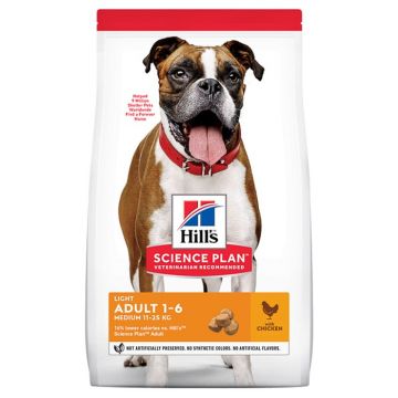 Hills SP Canine Adult Light Medium cu Pui 2.5 kg