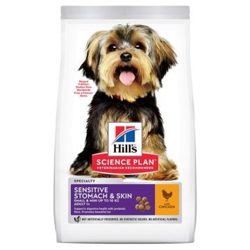 Hills SP Canine Adult Small and Mini Sensitive Stomach and Skin cu Pui 1.5 kg