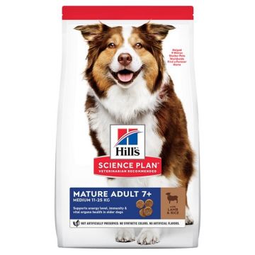 Hills SP Canine Mature Medium cu Miel si Orez 14 kg