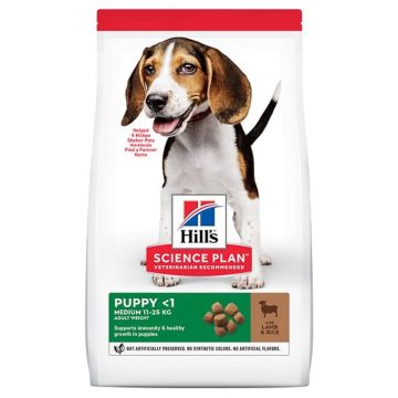 Hills SP Canine Puppy Medium Miel si Orez 14 kg