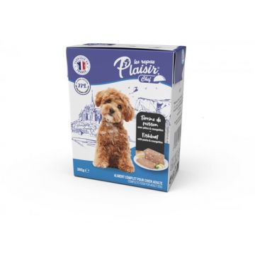 Hrana umeda pentru caini Plaisir, Pate cu peste, 380g