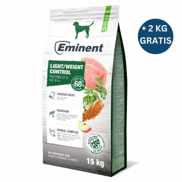 Hrana uscata pentru caini Eminent, Light weight control, 15kg + 2kg