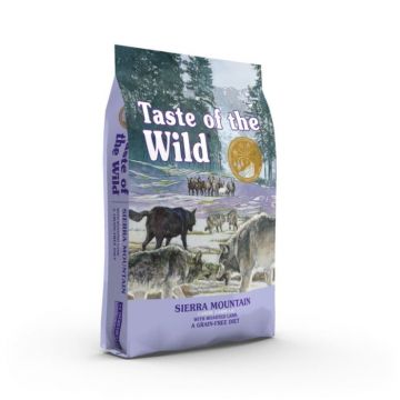 Hrana uscata pentru caini Taste Of The Wild Sierra Mountain, Miel, fara cereale, 12.2kg