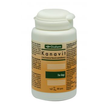 Kanavit Calciu & Trace mineral, 50 tablete