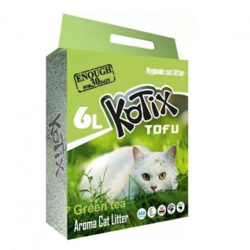 Kottix, Tofu asternut igienic pisici, ceai verde 6l