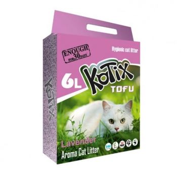 Kottix, Tofu asternut igienic pisici, lavanda 6l