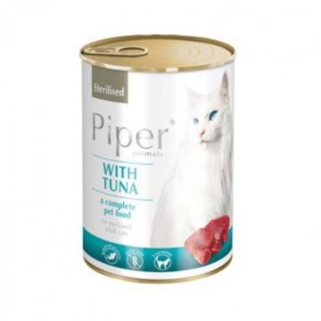 Piper Sterilised Cat cu Ton 400 g