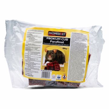 Prokum cub parafinat pentru soareci si sobolani 150 g