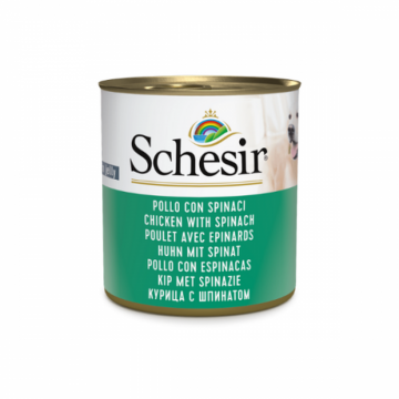 Schesir cu pui si spanac 285 g, Schesir