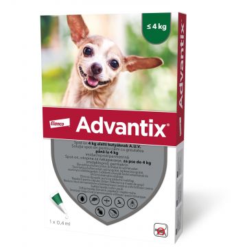 Advantix 40 Caini (< 4 kg), 1 pipeta